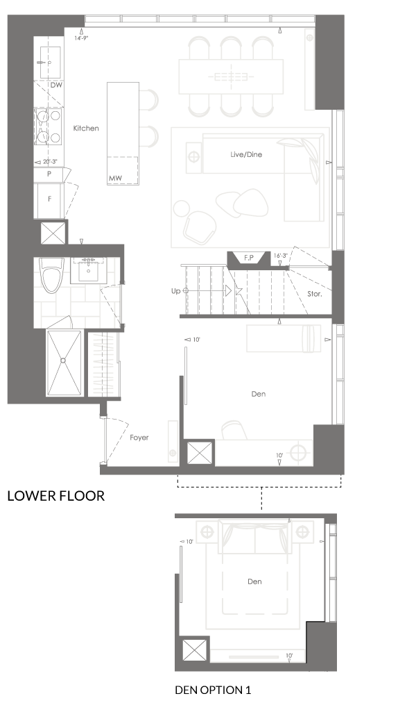 Skyloft 2K+D Lower Floor