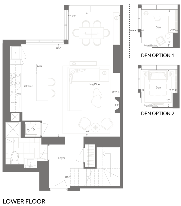 Skyloft 2L+D Lower Floor