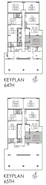 Skyloft 2N+D Key Plan
