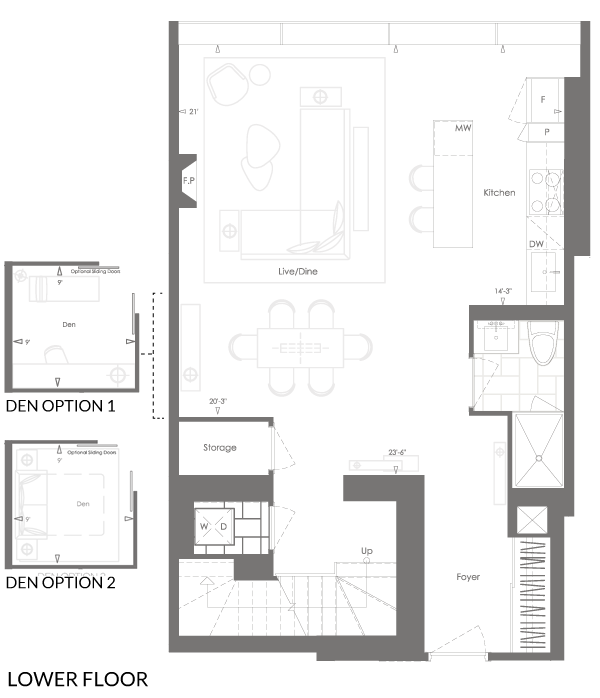 Skyloft 2N+D Lower Floor